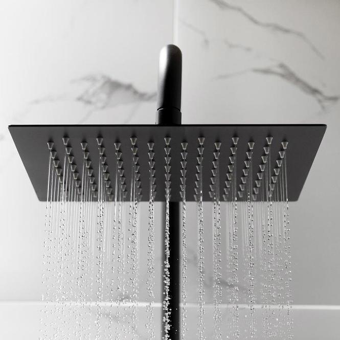 Esőzuhany termosztatikus zuhanykeverővel Logon Black Premium