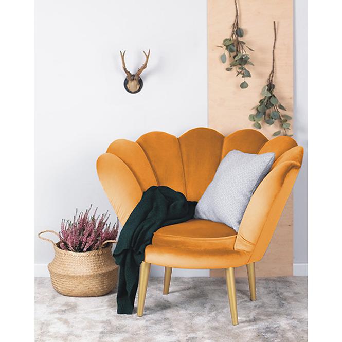 Fotel Tristan Bluvel 68/arany