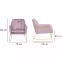 Fotel Milan Bluvel 91/arany,8