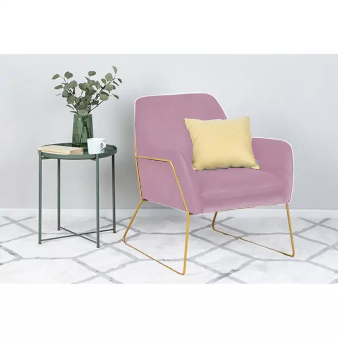 Fotel Milan Bluvel 91/arany