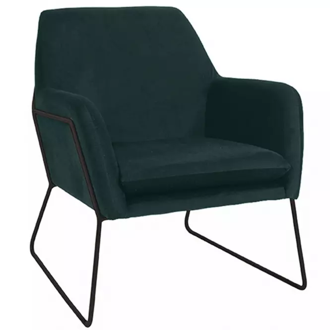 Fotel Milan Bluvel 78/fekete,2