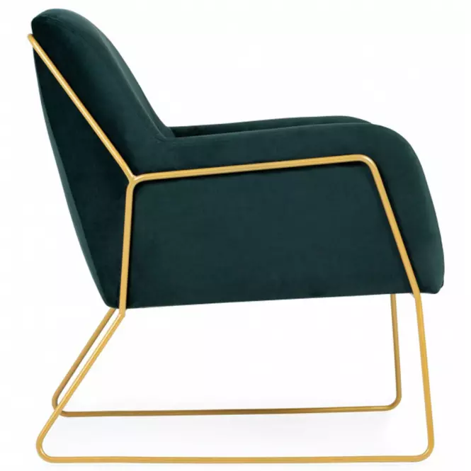 Fotel Milan Bluvel 78/arany