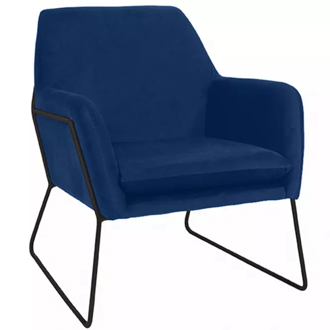 Fotel Milan Bluvel 86/fekete,2