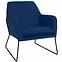 Fotel Milan Bluvel 86/fekete,2