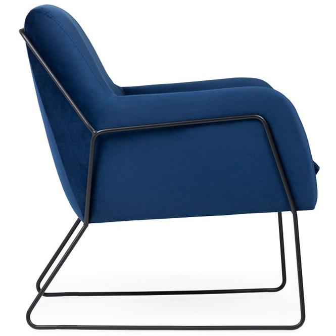 Fotel Milan Bluvel 86/fekete
