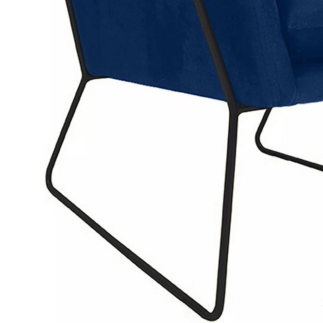 Fotel Milan Bluvel 86/fekete