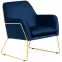 Fotel Milan Bluvel 86/arany,2