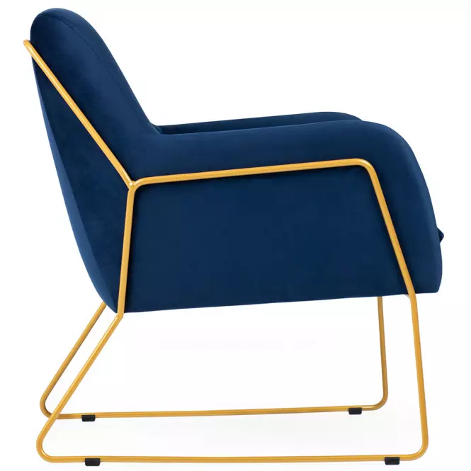 Fotel Milan Bluvel 86/arany,3