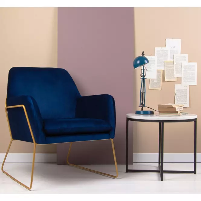 Fotel Milan Bluvel 86/arany,9