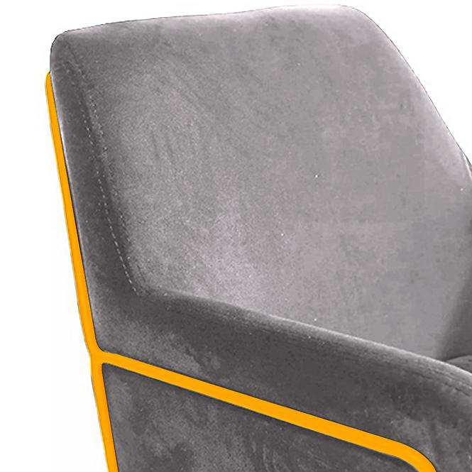 Fotel Milan Bluvel 14/arany