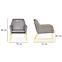 Fotel Milan Bluvel 14/arany,7