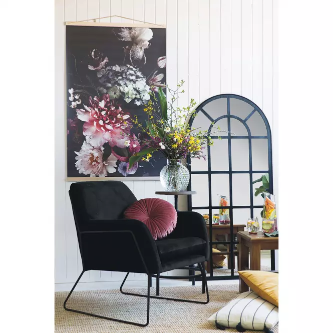 Fotel Milan Bluvel 19/fekete