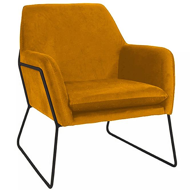 Fotel Milan Bluvel 68/fekete
