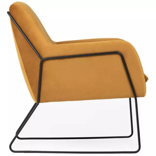 Fotel Milan Bluvel 68/fekete