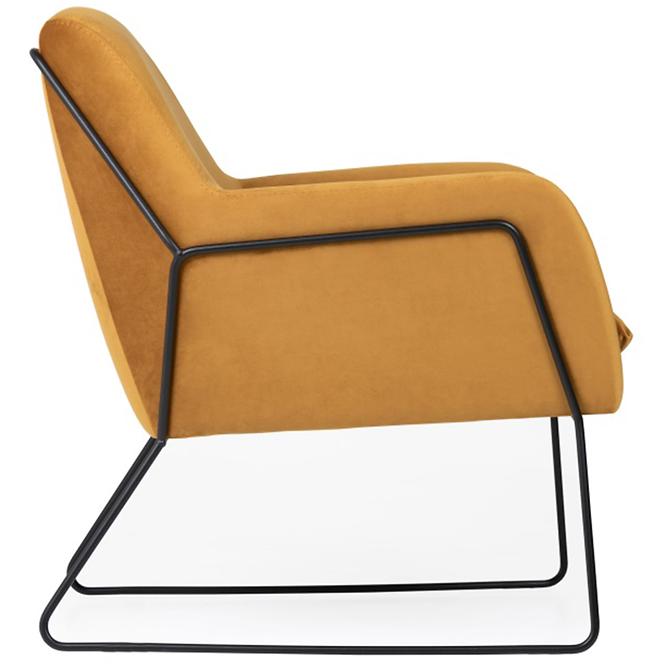 Fotel Milan Bluvel 68/fekete