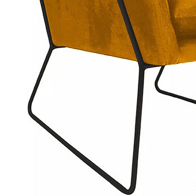 Fotel Milan Bluvel 68/fekete