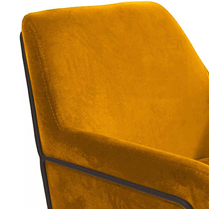 Fotel Milan Bluvel 68/fekete