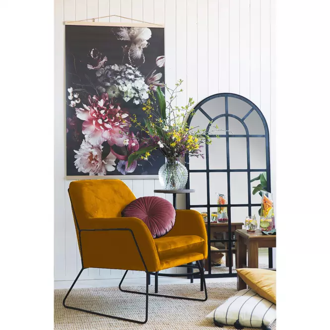 Fotel Milan Bluvel 68/fekete