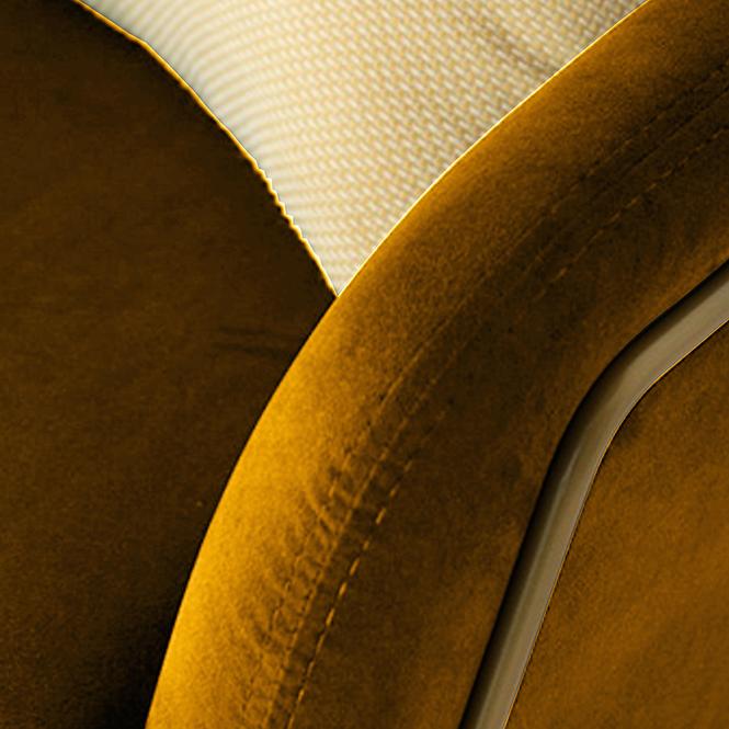 Fotel Milan Bluvel 68/arany