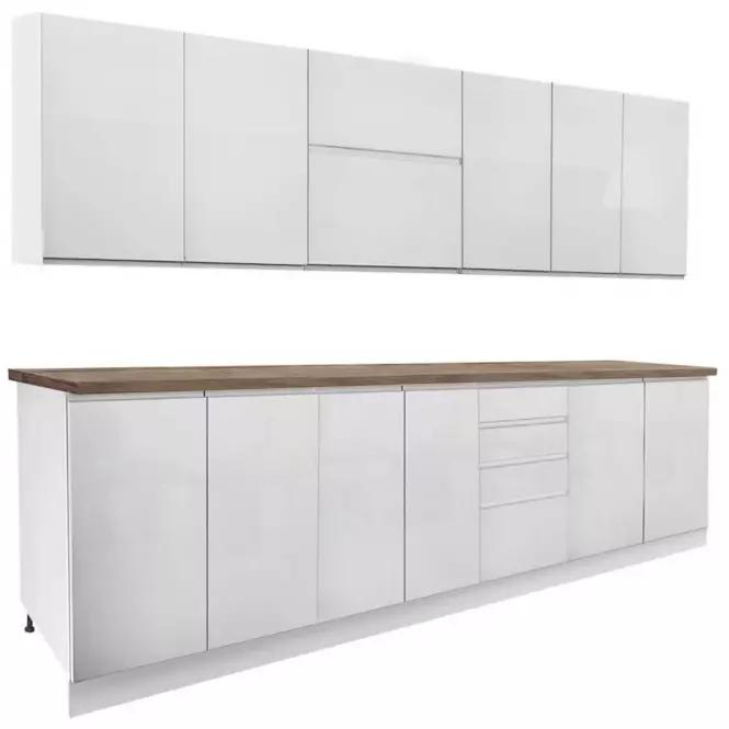 Konyhabútor Gardena White 260 lakkozva,2