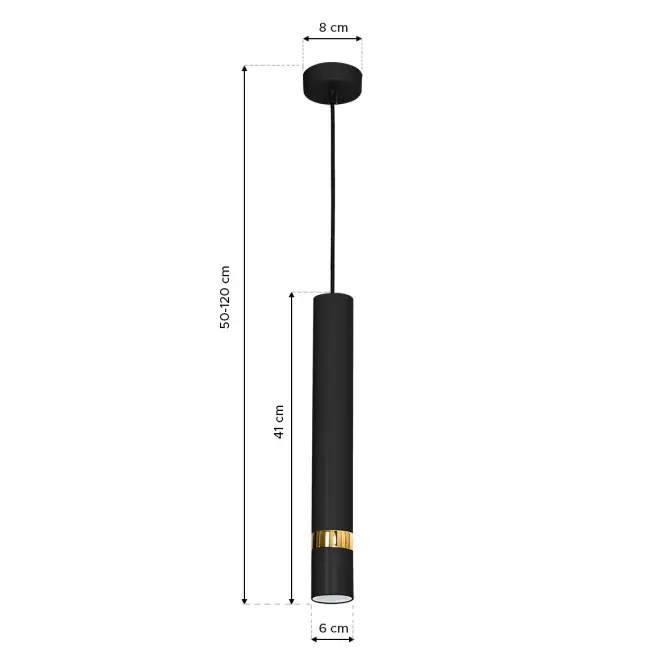 Lámpa Joker Black MLP 6079 gold LW1