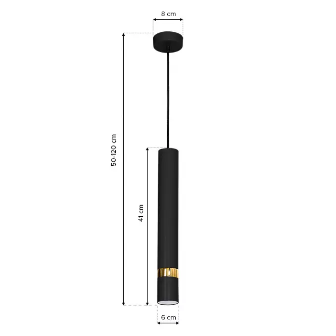 Lámpa Joker Black MLP 6079 gold LW1,4