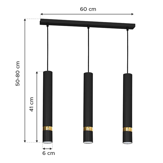 Lámpa Joker Black MLP 6080 Gold LW3