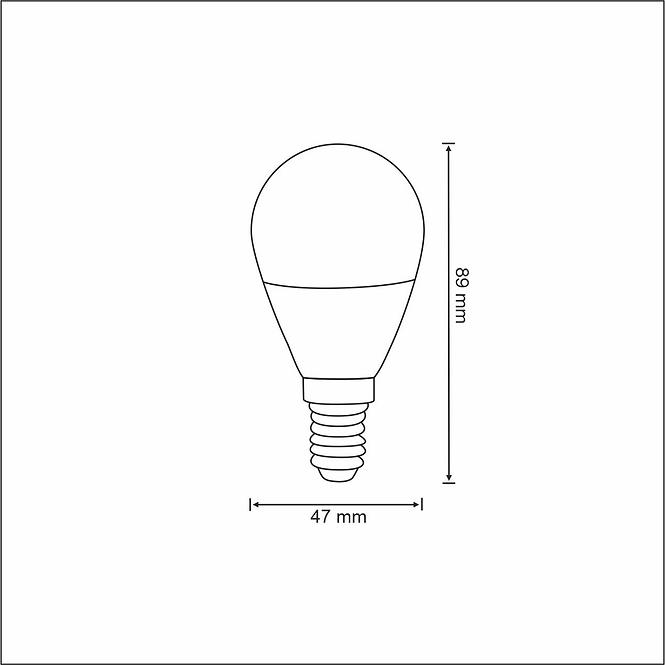 Izzó POLUX LED G45 E14 5W 2700-6500K+RGB WIFI TUYA