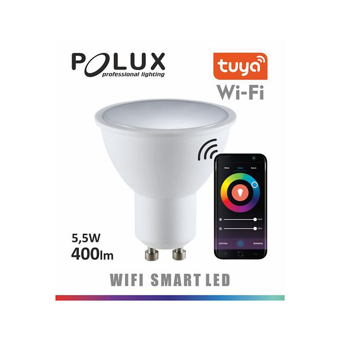 Izzó POLUX LED GU10 5,5W 2700-6500K+RGB WIFI TUYA
