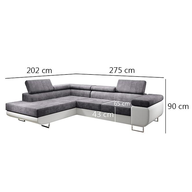 Sarokgarnitúra szett Lotus L balos Kronos 22+Madryt 120,4