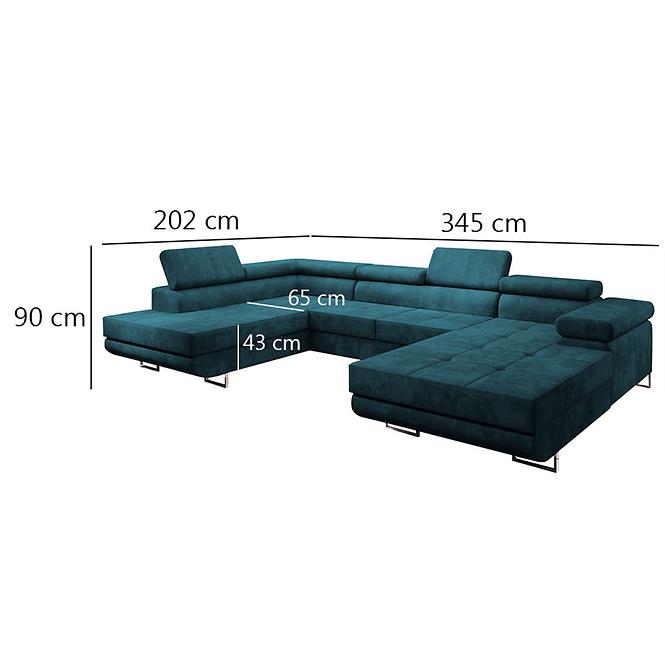 Sarokgarnitúra szett Lotus U bal Kronos 04,4