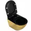 WC csésze Alice II Slim gold/black,2