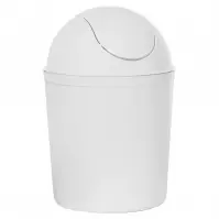 Szemetes kuka kerek Swing 5 l fehér