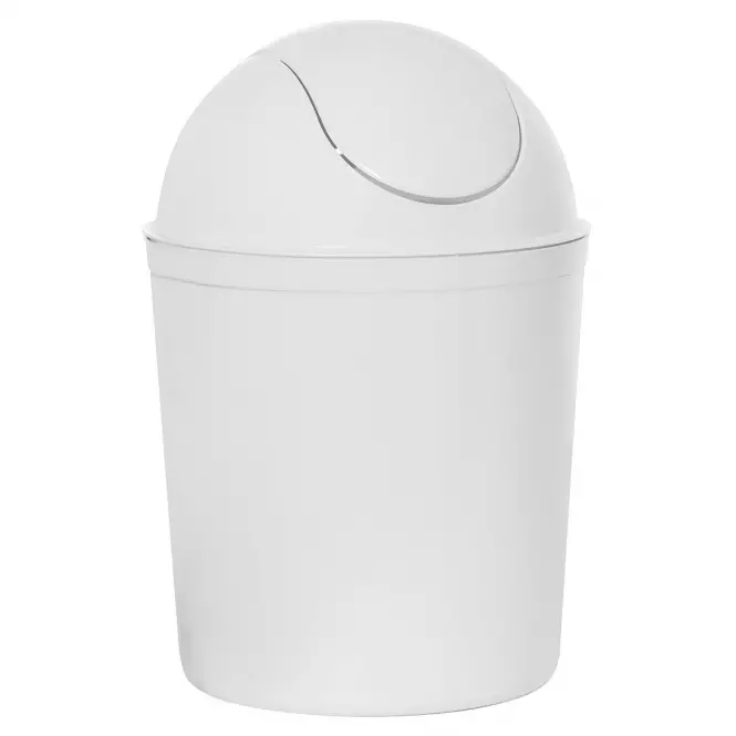 Szemetes kuka kerek Swing 5 l fehér