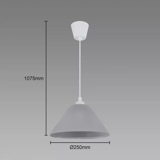 Lámpa Inka GREY 25 03879,3