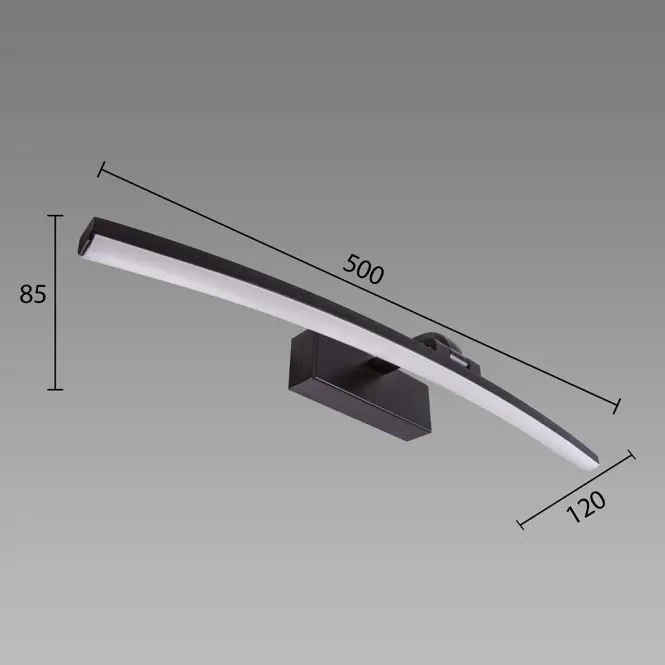 Lámpa Mamba LED 12W BLACK 4000K 03884,3