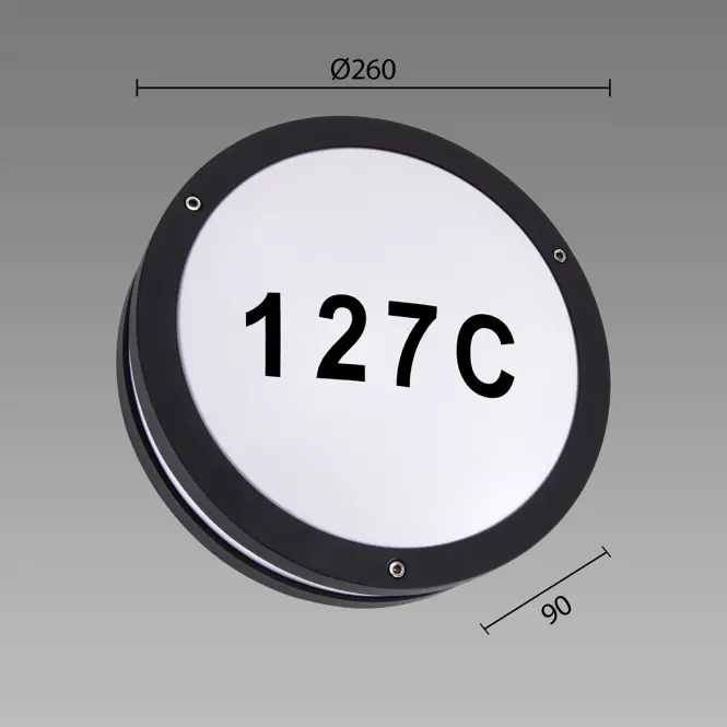 Lámpa Solina LED C 7.5W BLACK 4000K 03837
