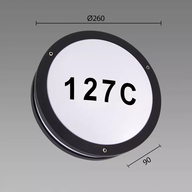 Lámpa Solina LED C 7.5W BLACK 4000K 03837,3
