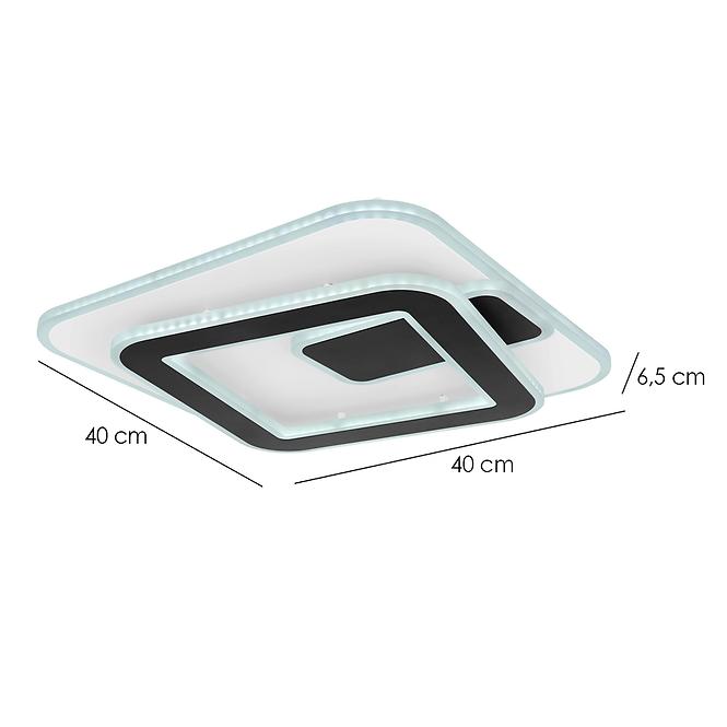 Lámpa LED 48435-36 CCT 3000-6000K fehér-fekete 40X40,9