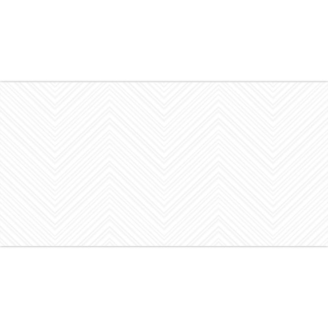 Csempe dekoratív CCR33-1 White Mat Chevron 30/60