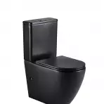 WC hajlatok nélkül Igar Black + WC ülőke lassú záródású