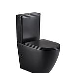 WC hajlatok nélkül Igar Black + WC ülőke lassú záródású