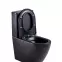WC hajlatok nélkül Igar Black + WC ülőke lassú záródású,3