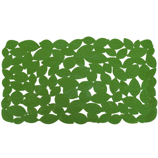 Fürdőszoba szőnyeg levél növényen J-6535 65X35 zöld
