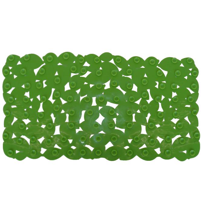 Fürdőszoba szőnyeg levél növényen J-6535 65X35 zöld