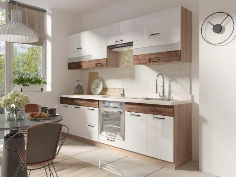 Konyhabútor Favorit 260 C Plus munkalap Sonoma/White/Ribbeck,5