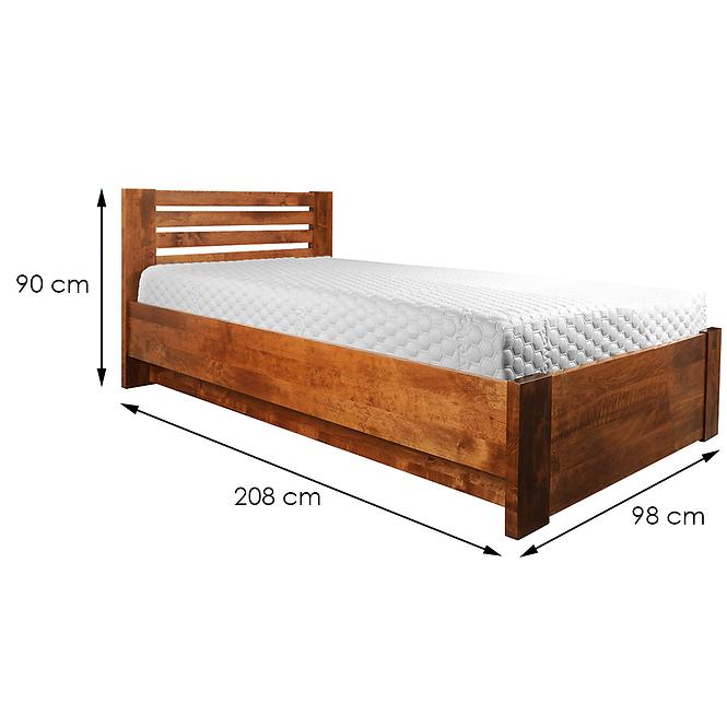 Ágy fa Bergen Plus  90x200 éger