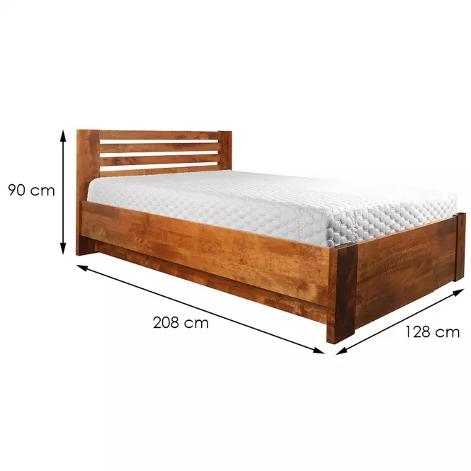 Ágy fa Bergen Plus 120x200 éger,3