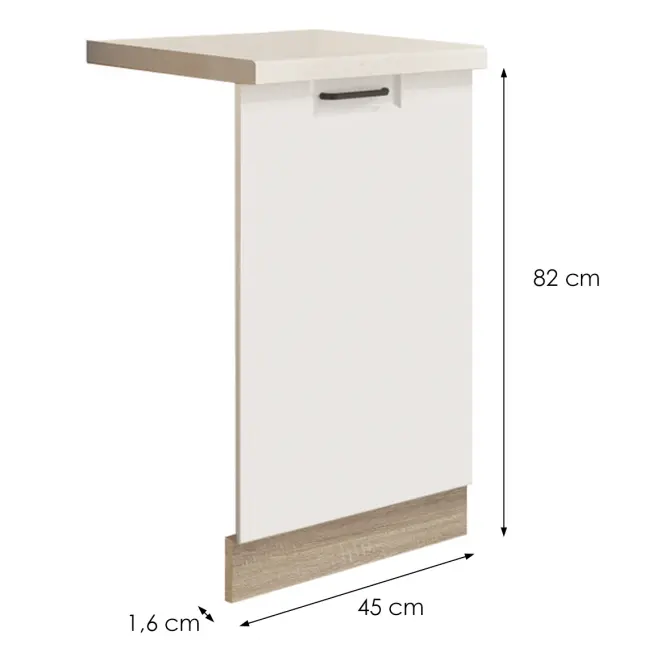 Konyhaszekrény Favorit Zm45 Sonoma/White,2