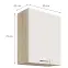 Konyhaszekrény Favorit 33g Sonoma/White,2